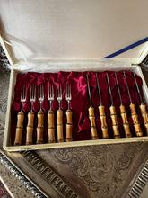 Vintage Bamboo Dessert Set